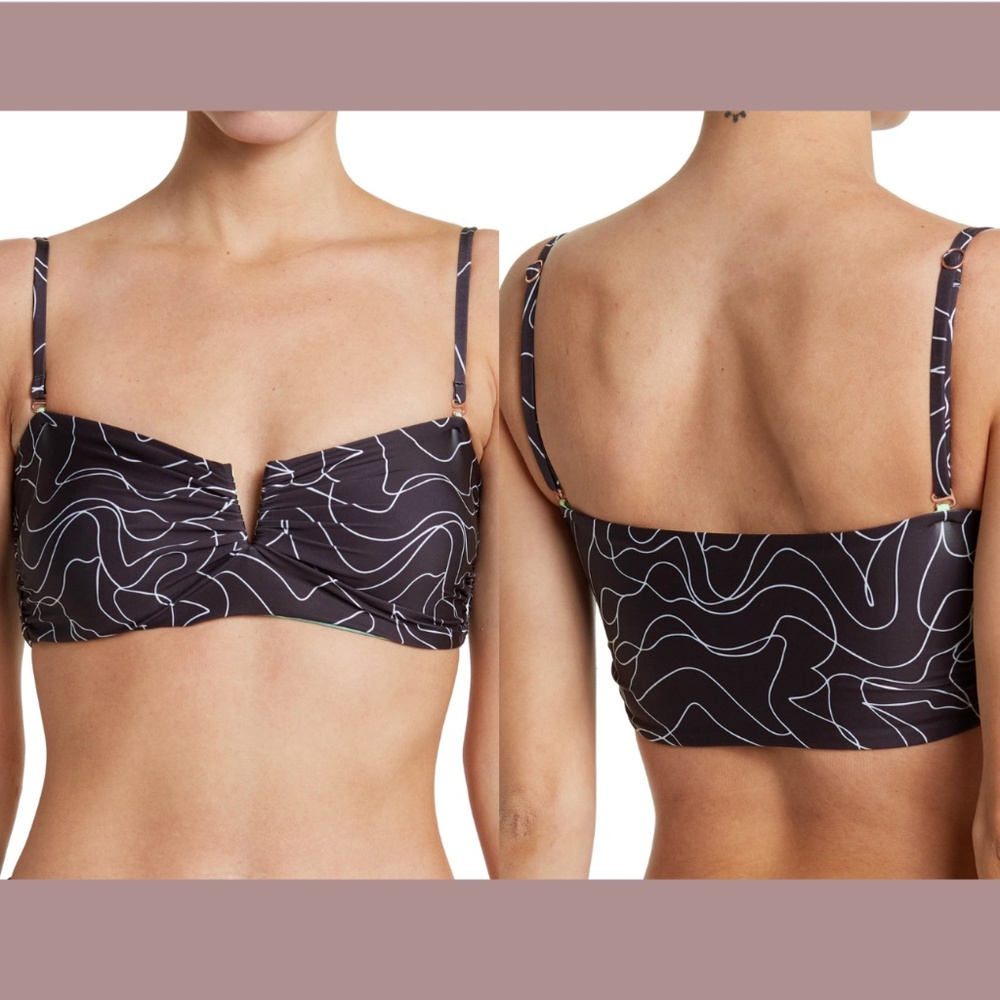 NWT Maaji [ Small ]‎ Sea Fliker 4-Way Reversible Wired V-Notch Bikini Top